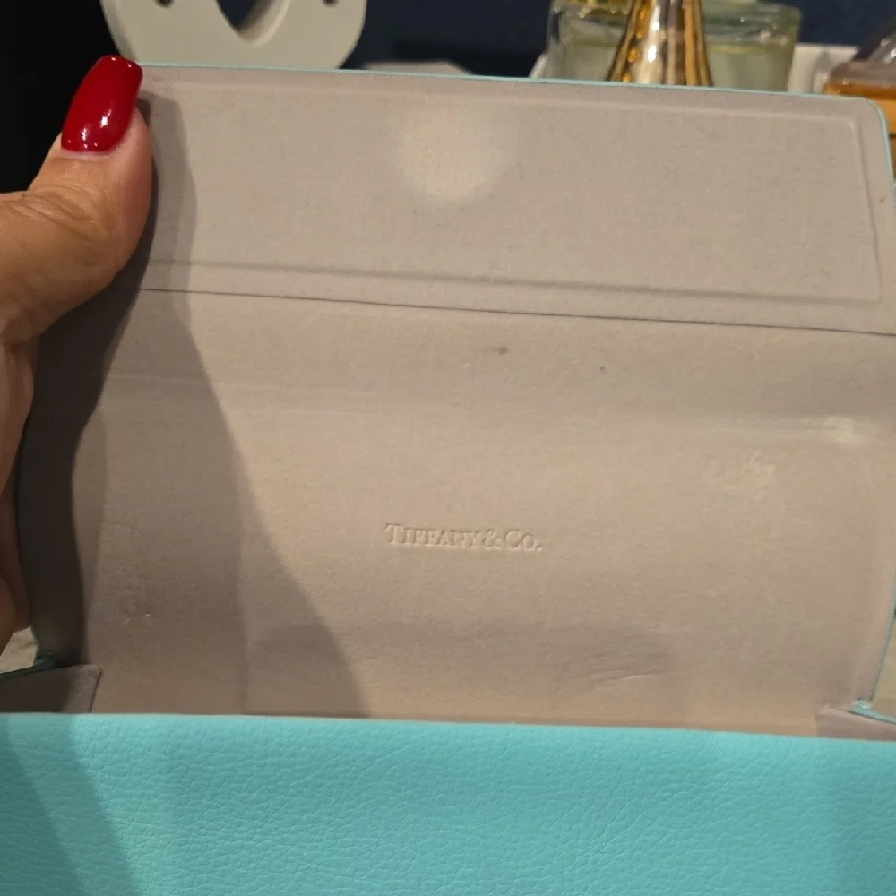 Tiffany & Co. Dark Brown Sunglasses with Turquoise Case - Picture 9 of 16